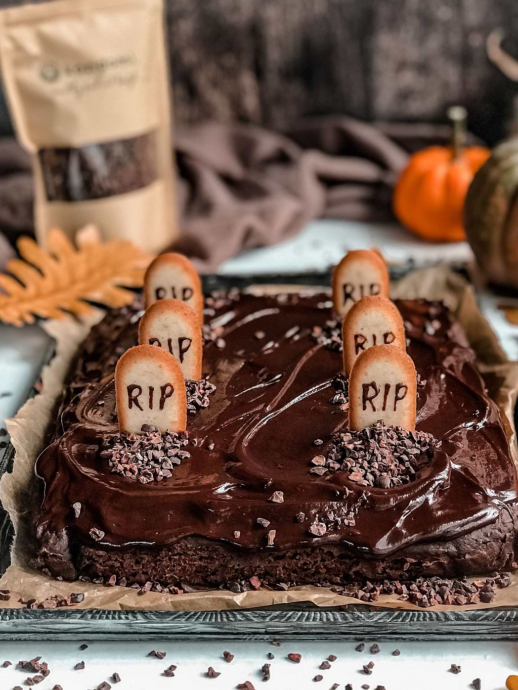 Halloween courgettecake